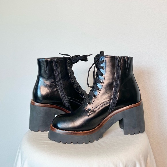 Jeffrey Campbell Scavenger 2 Platform Lace Up Boot in Black - Picture 10 of 10